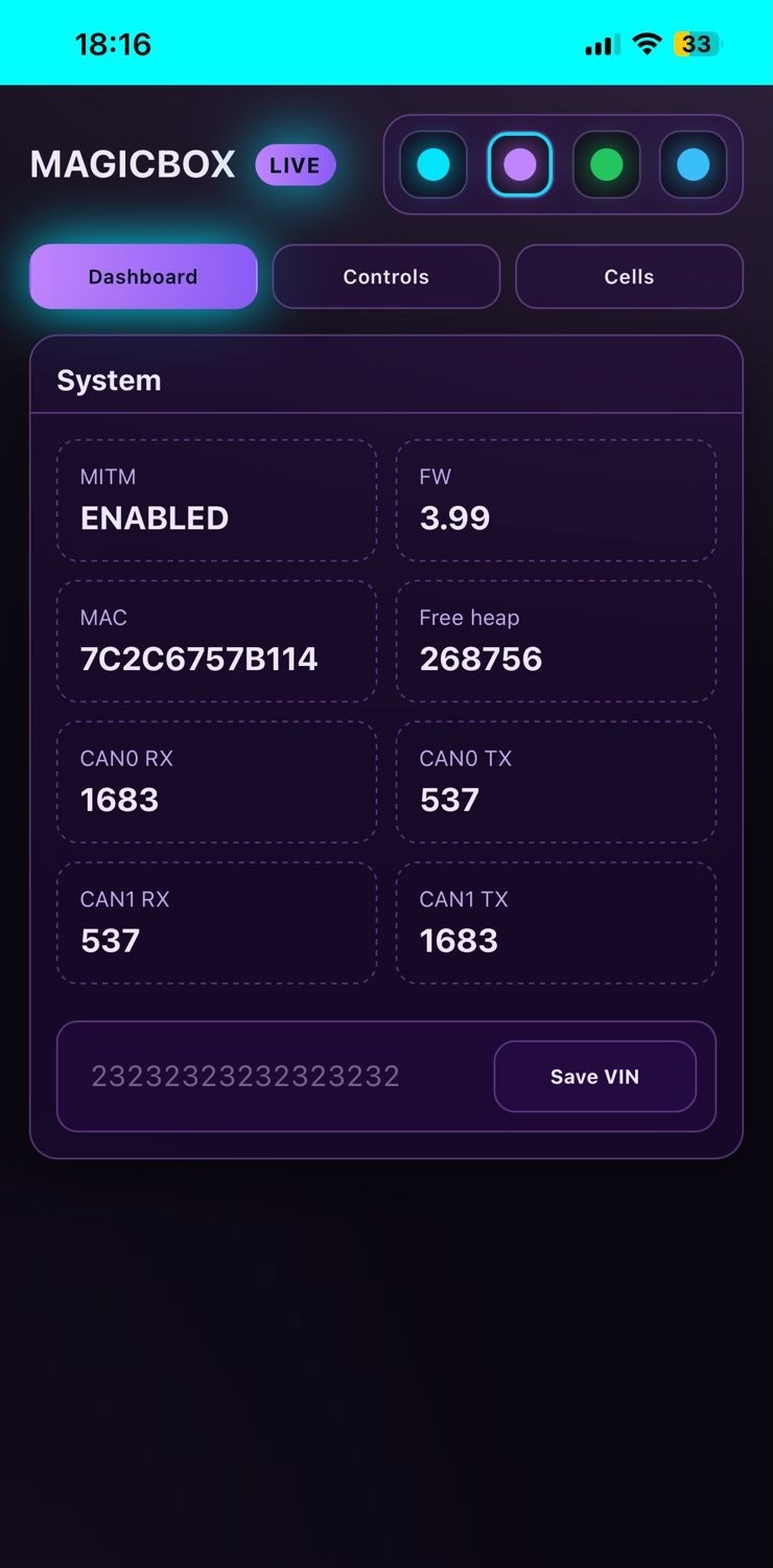 Controls — actions and presets
